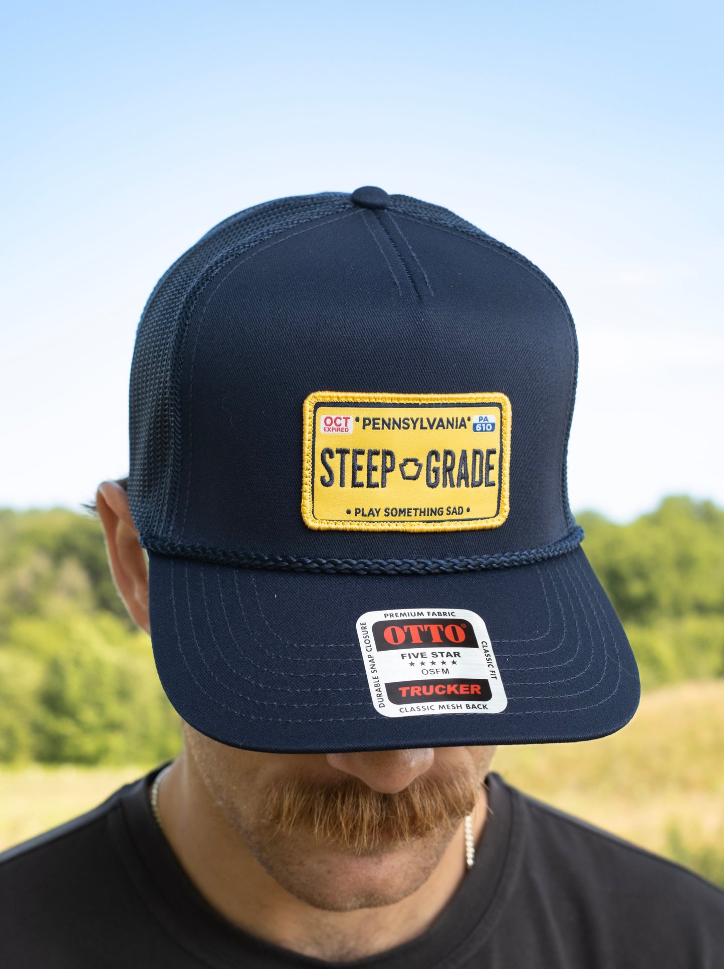 Navy Trucker Hat